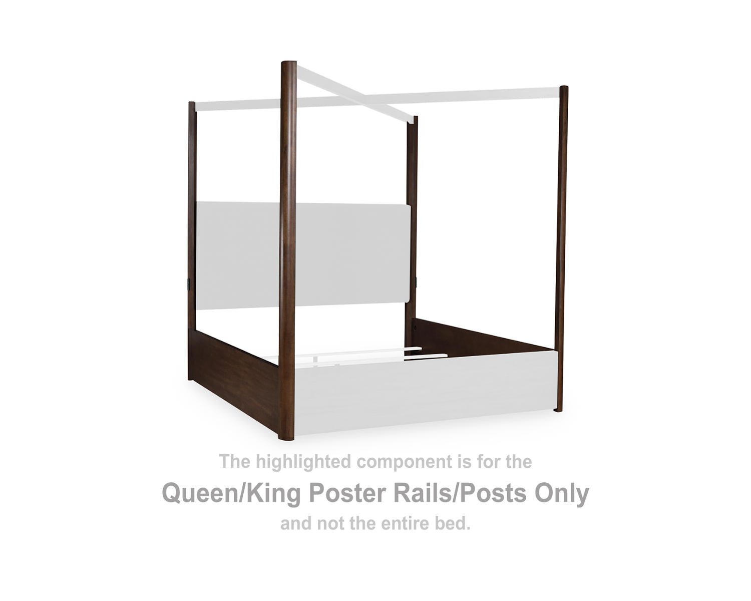Dilenno Queen/King Poster Rails/Posts