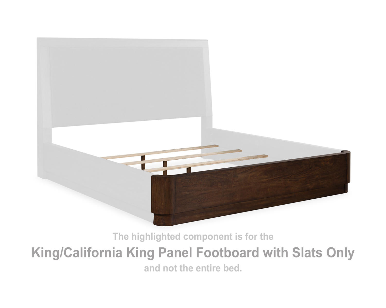 Dilenno King/California King Panel Footboard with Slats