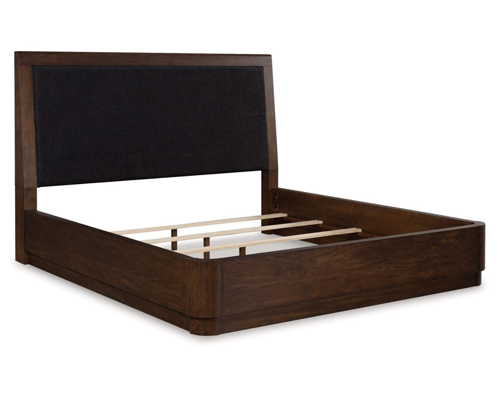 Cama Queen con paneles tapizados Dilenno