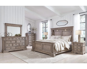 Blairhurst California King Panel Bed, Dresser and Mirror