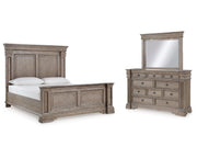 Blairhurst California King Panel Bed, Dresser and Mirror