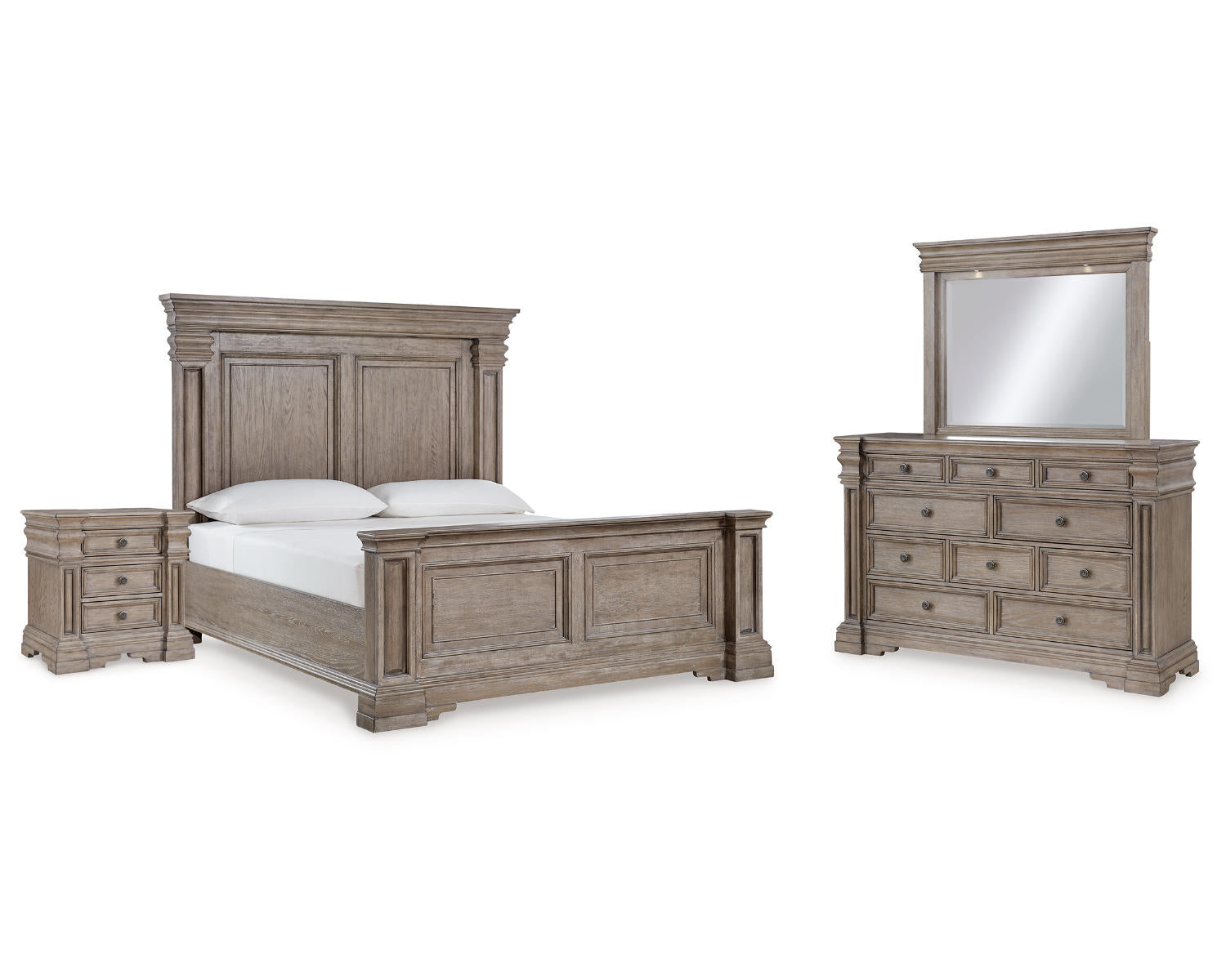 Blairhurst King Panel Bed, Dresser, Mirror and Nightstand