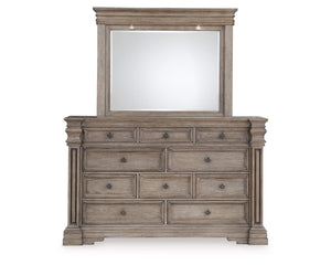 Blairhurst California King Panel Bed, Dresser and Mirror