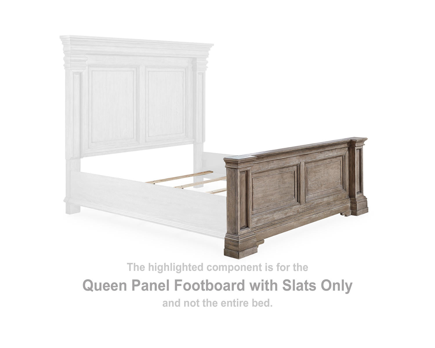 Blairhurst Queen Panel Footboard with Slats