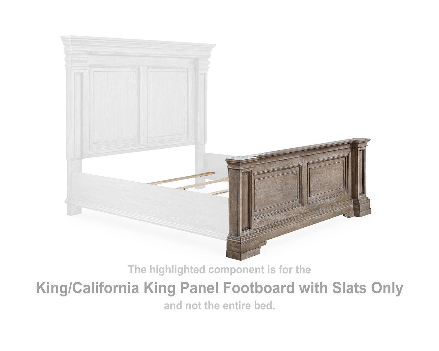 Blairhurst King/California King Panel Footboard with Slats