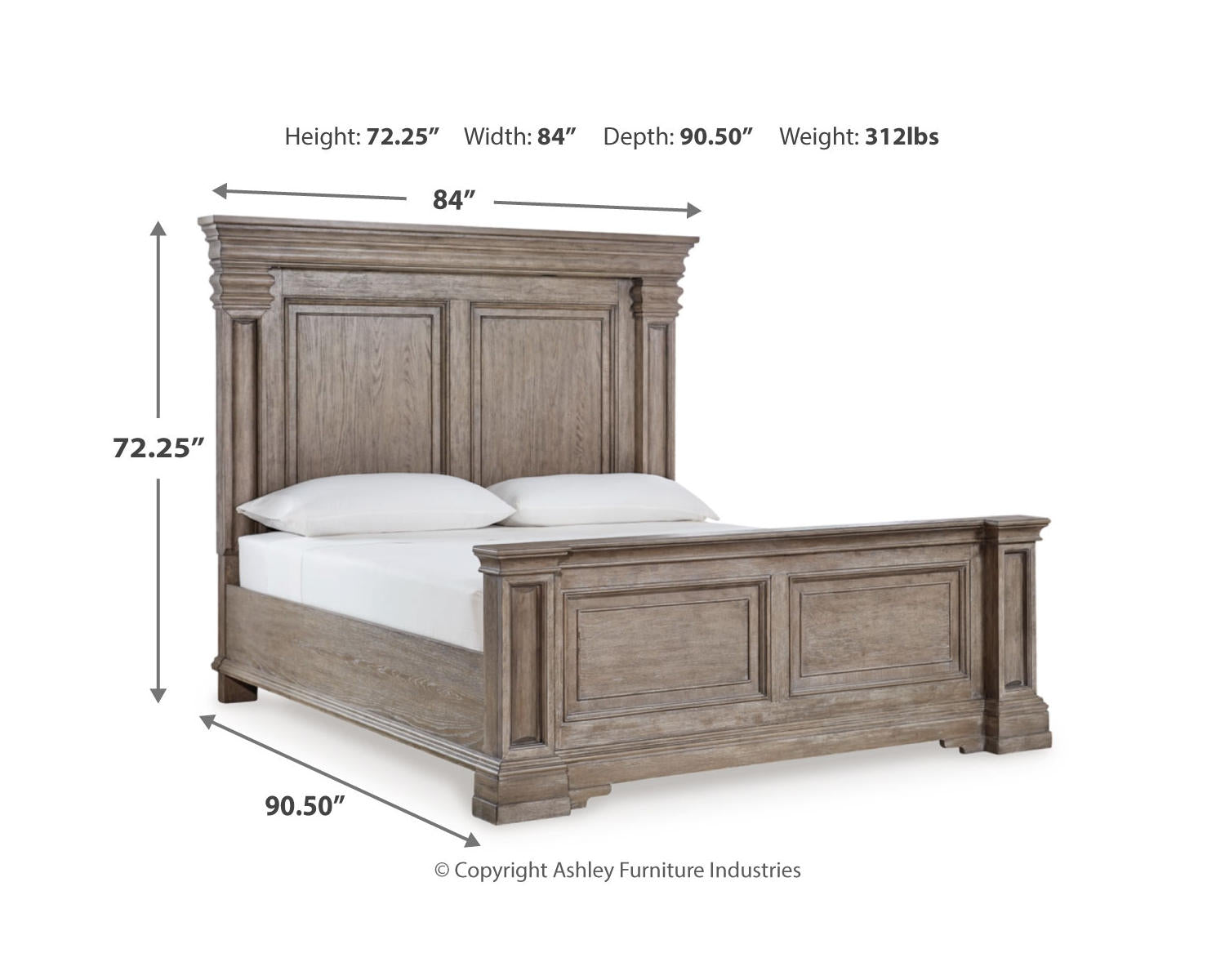 Blairhurst King Panel Bed, Dresser, Mirror and Nightstand