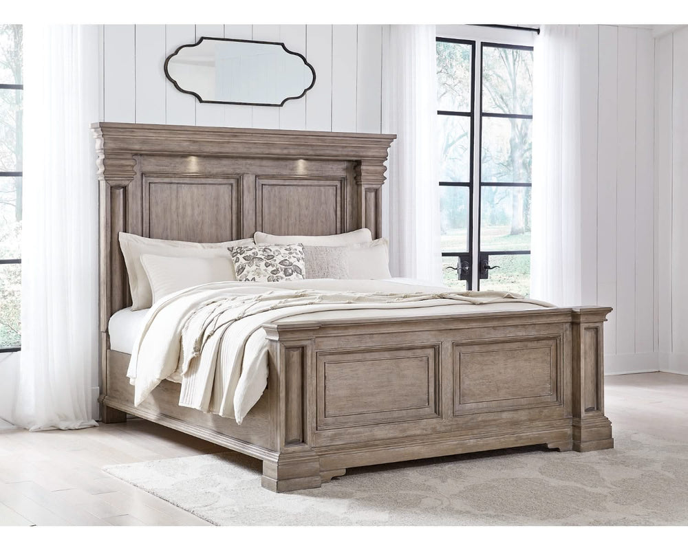 Blairhurst California King Panel Bed, Dresser and Mirror