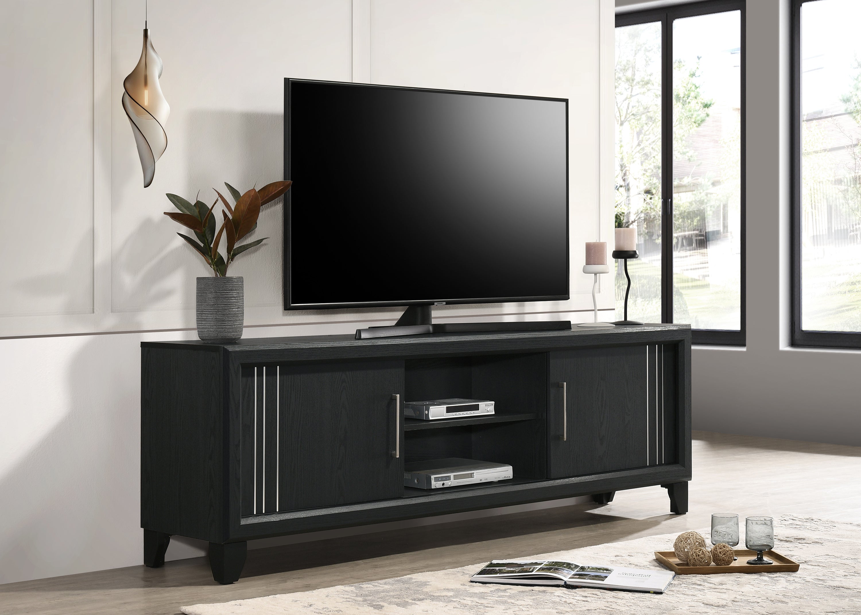 CHARLIE TV STAND- CHARCOAL