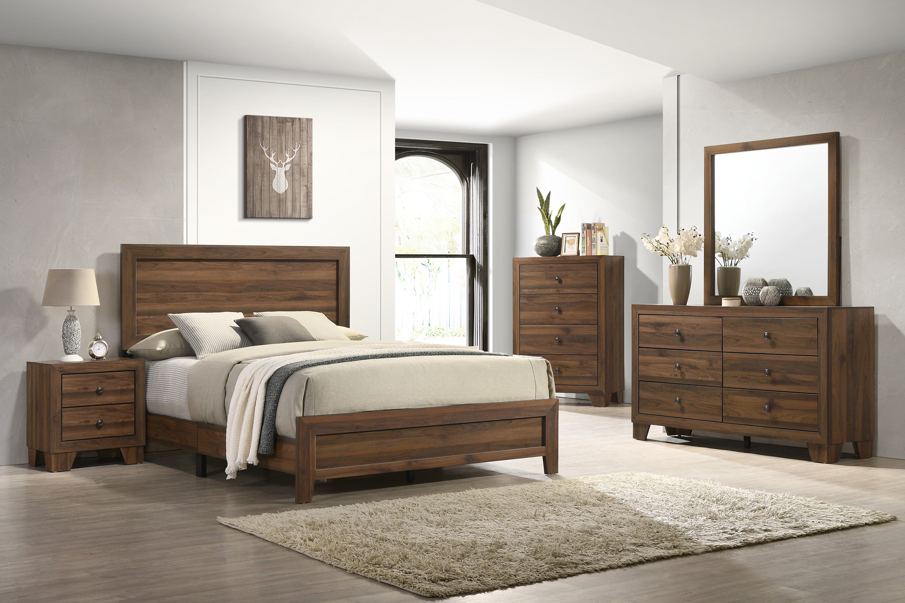 MILLIE DRESSER TOP -BROWN CHERRY