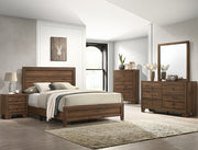 SETB9255 MILLIE QUEEN UPHOLSTERED BED GROUP BROWN
