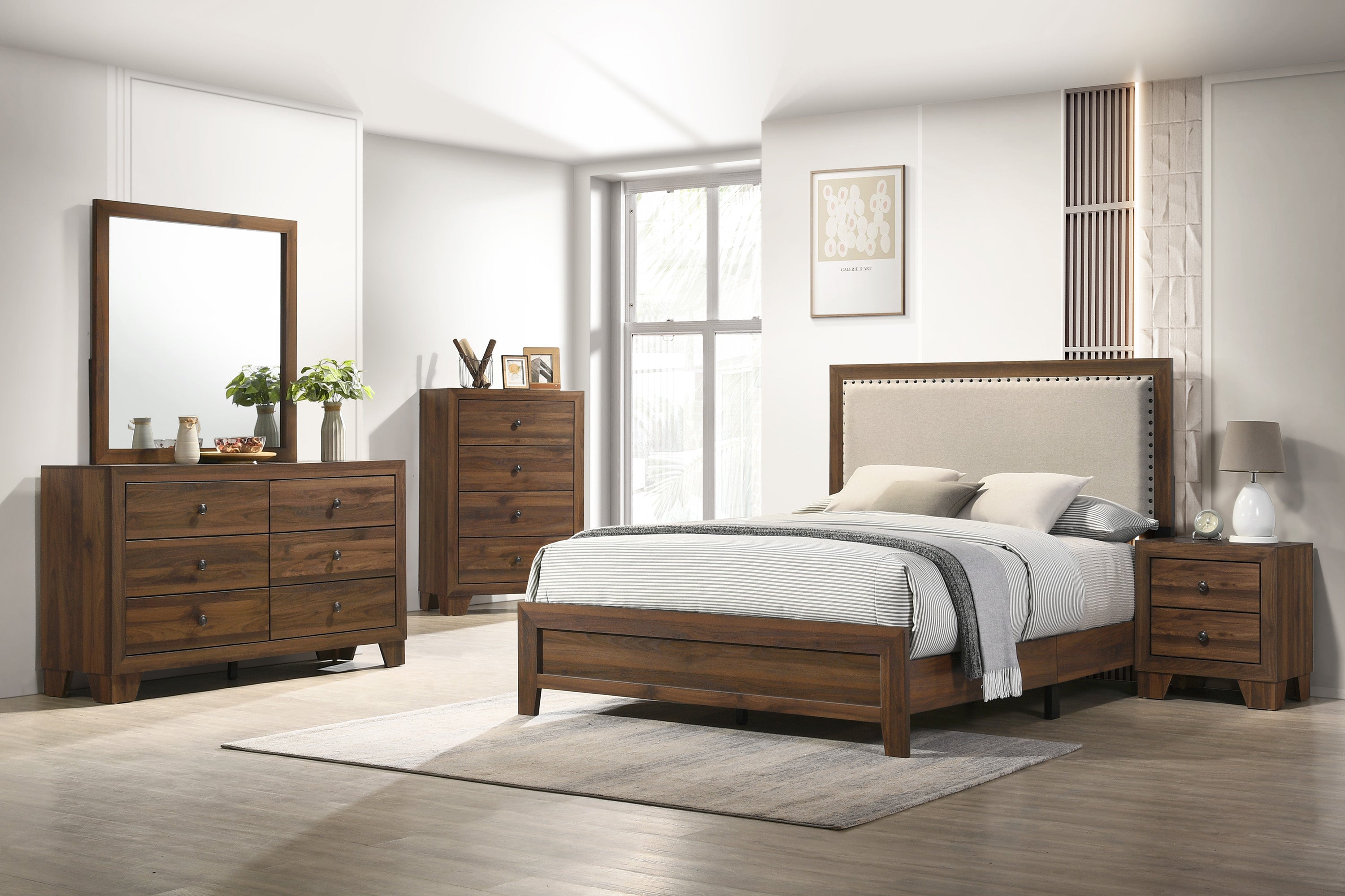 MILLIE NIGHT STAND -BROWN CHERRY
