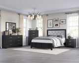 SETB9280 JAYLEN  KING BLACK BEDROOM GROUP