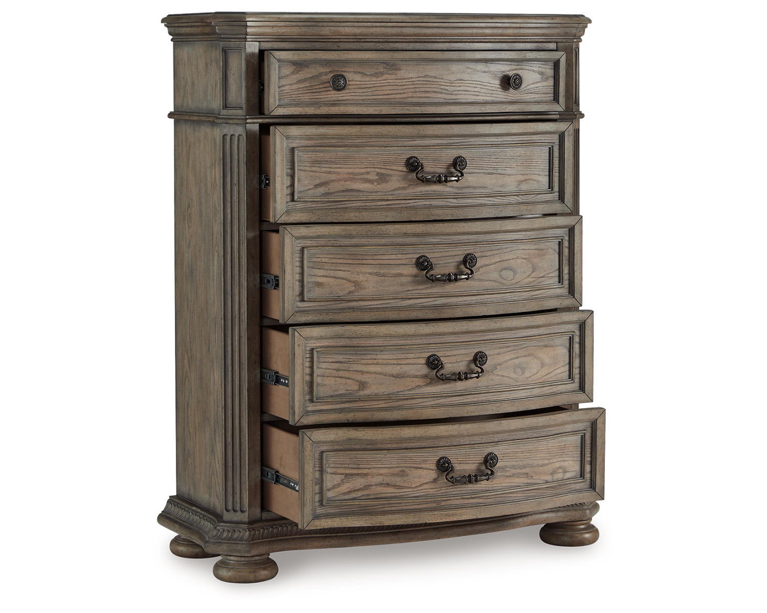 Ardenfield California King Sleigh Bed, Chest and Nightstand