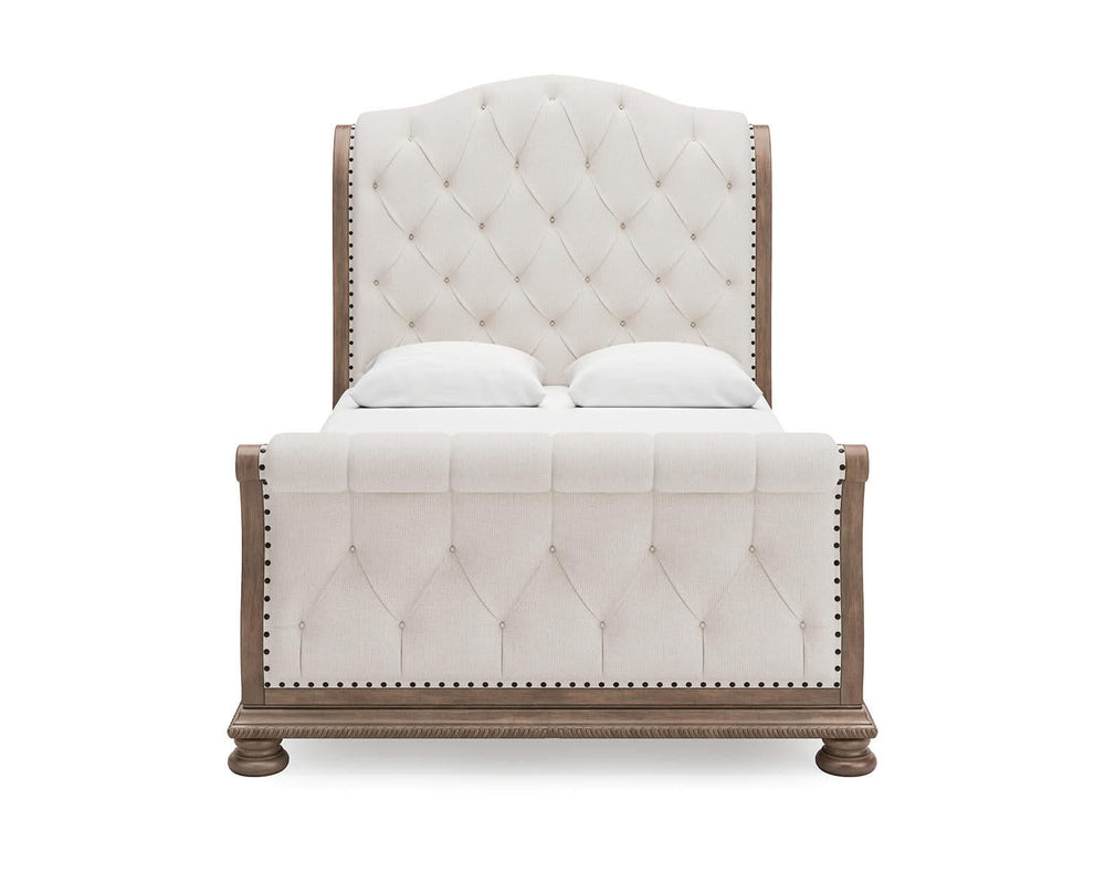 Cama de trineo tapizada Queen Ardenfield