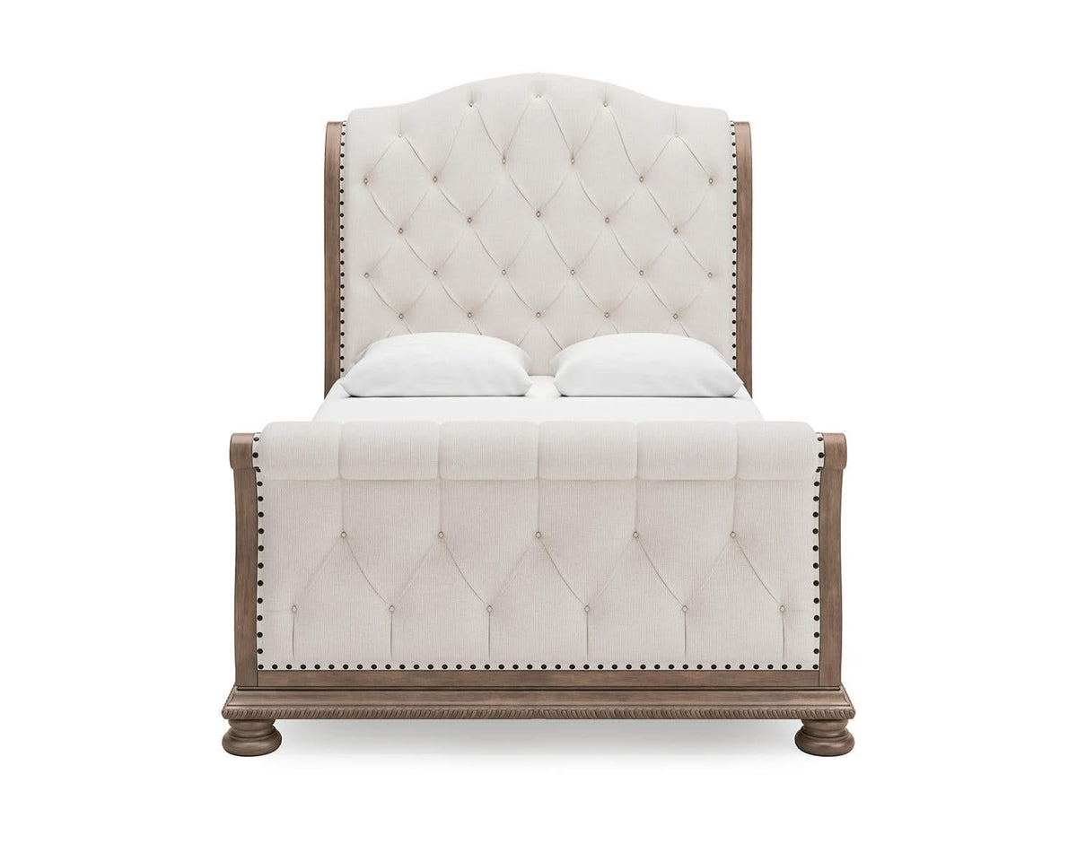 Cama de trineo tapizada Queen Ardenfield
