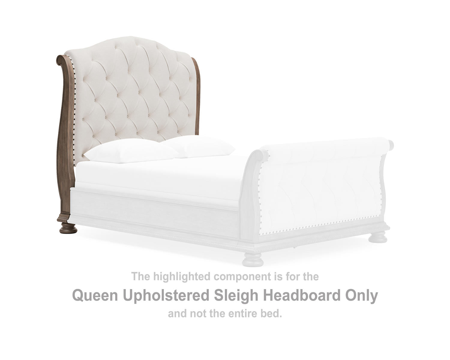 Ardenfield Queen Upholstered Sleigh Headboard