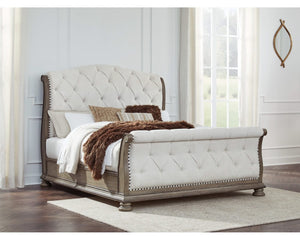 Ardenfield King Upholstered Sleigh Bed