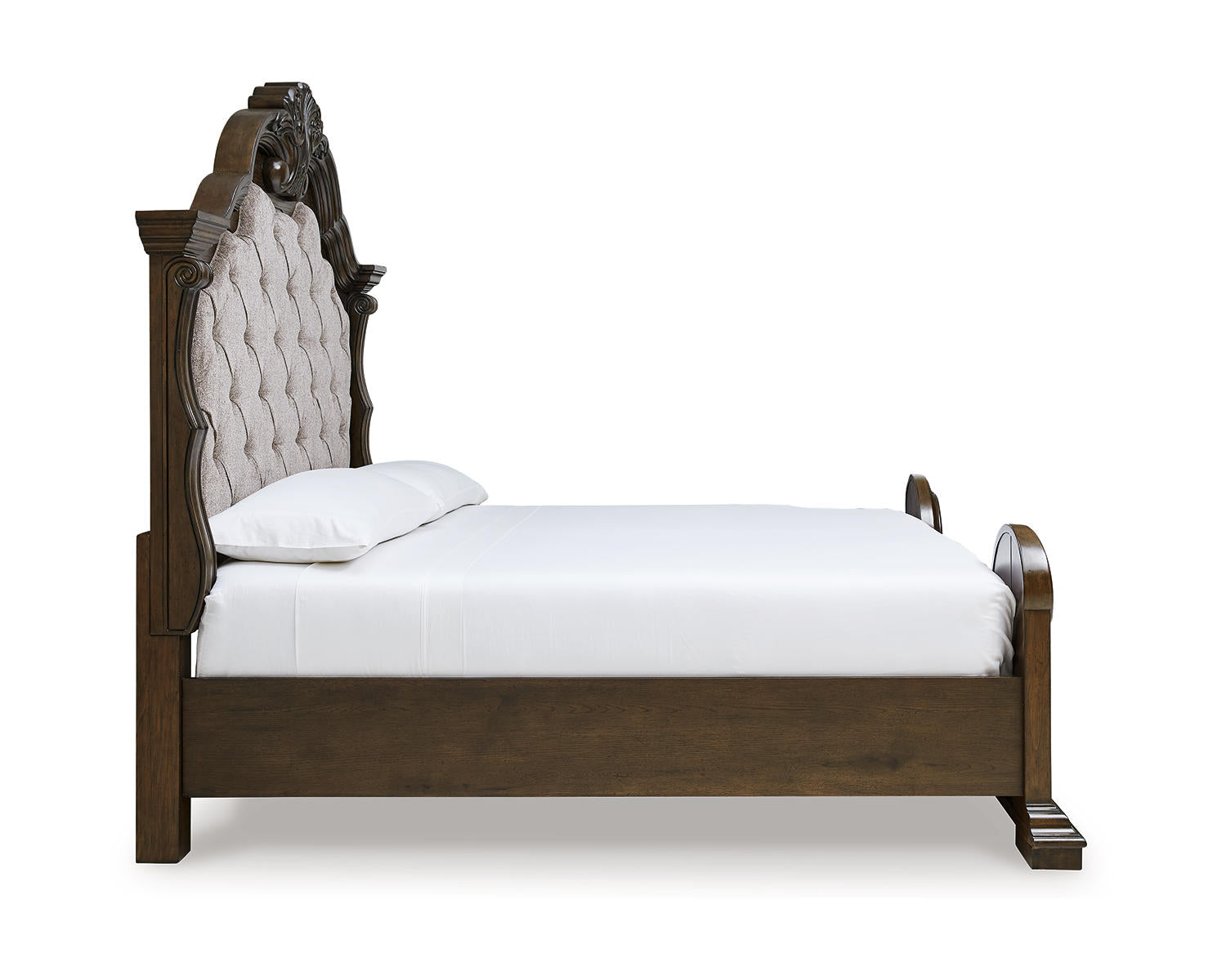 Maylee King Upholstered Bed, Dresser and Mirror