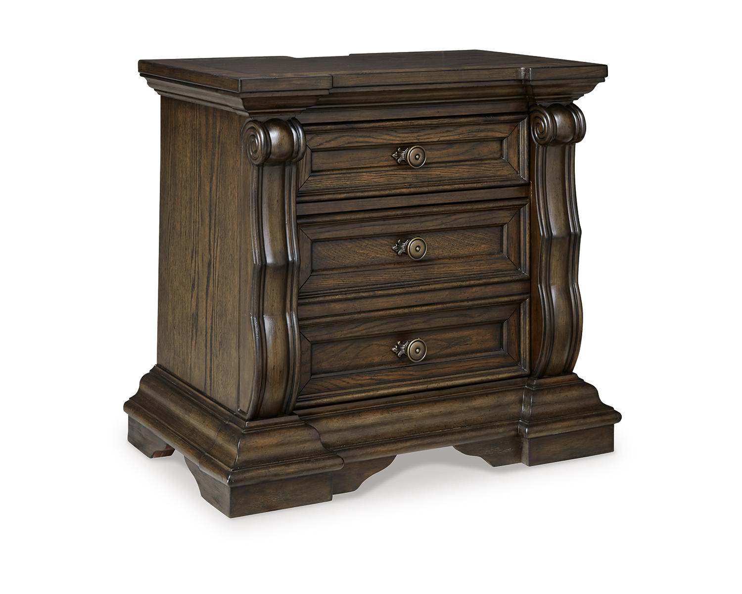 Maylee King Upholstered Bed, Dresser, Mirror and 2 Nightstands