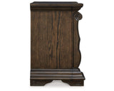 Maylee King Upholstered Bed, Dresser, Mirror and 2 Nightstands