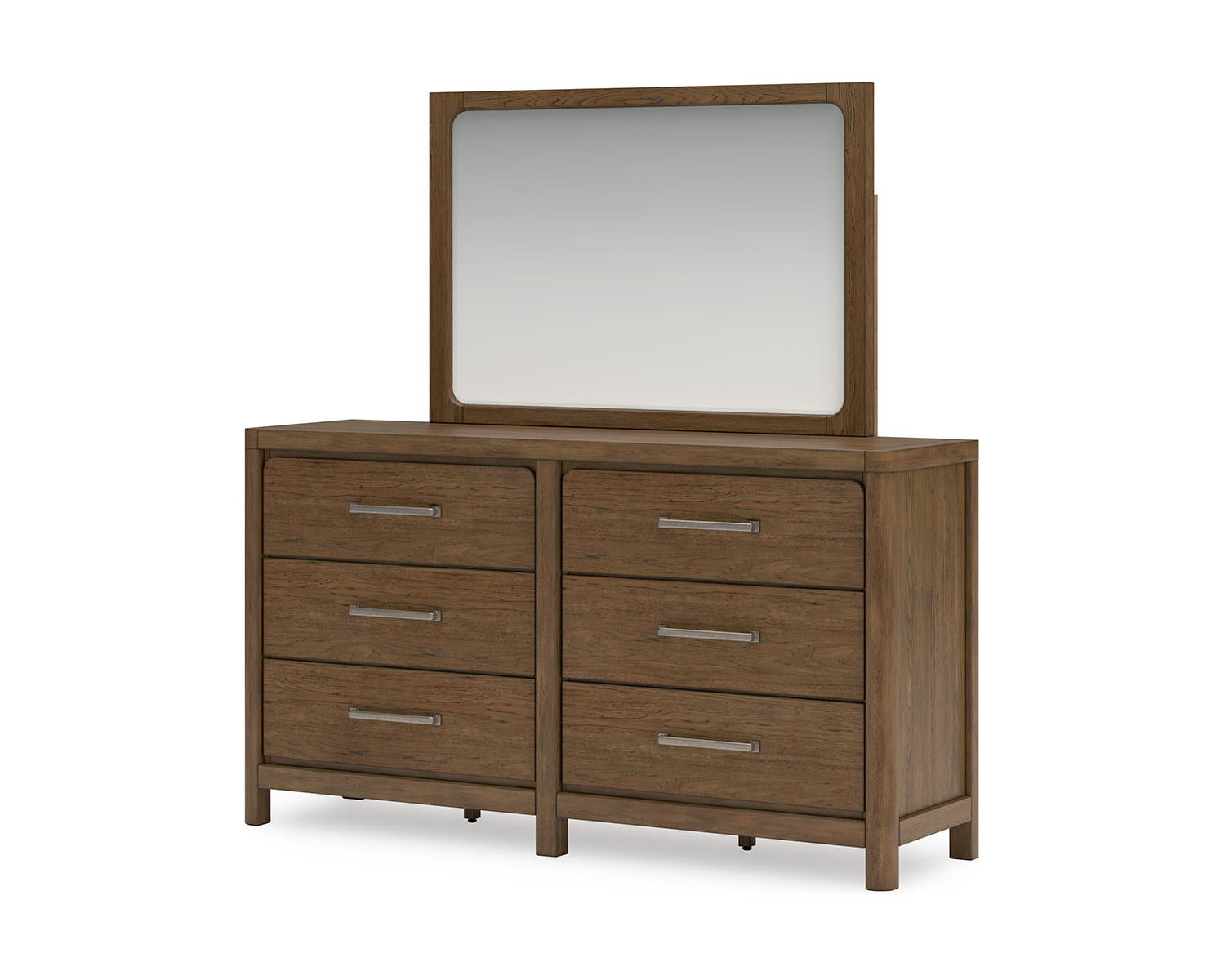 Cabalynn King Upholstered Bed, Dresser, Mirror and Nightstand