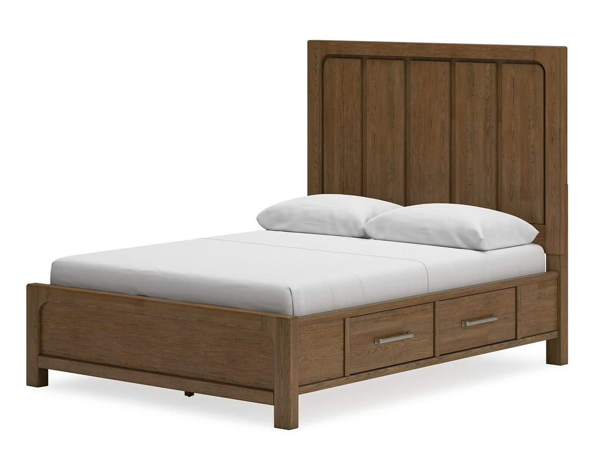 Cama Queen Cabalynn con paneles y almacenamiento