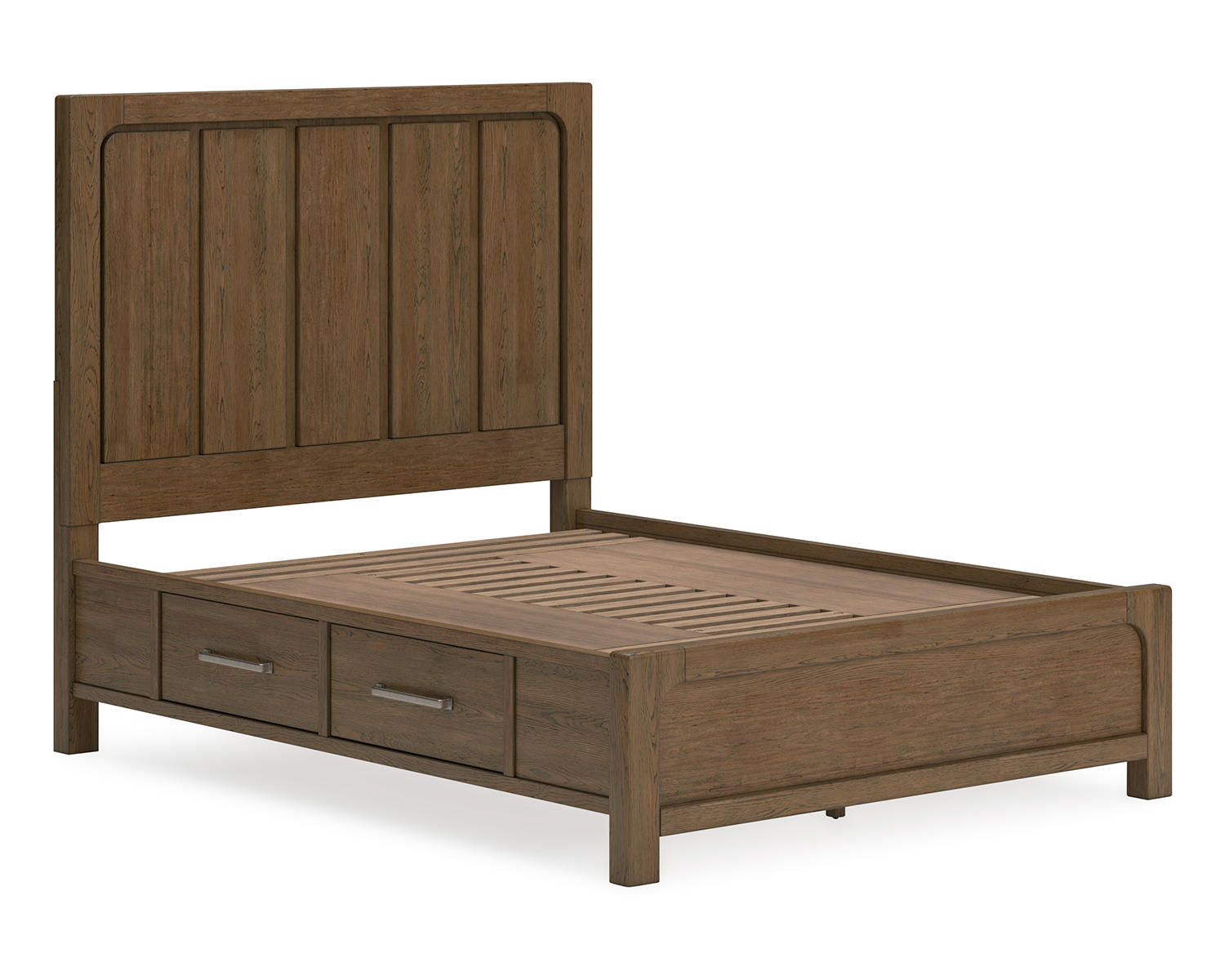Cabalynn Queen Panel Bed with Storage, Dresser and Mirror