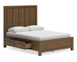 Cama Queen Cabalynn con paneles y almacenamiento