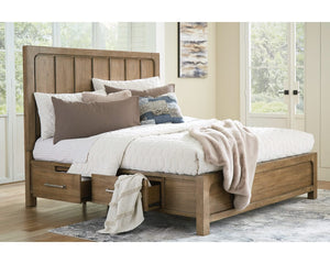Cama Queen Cabalynn con paneles y almacenamiento