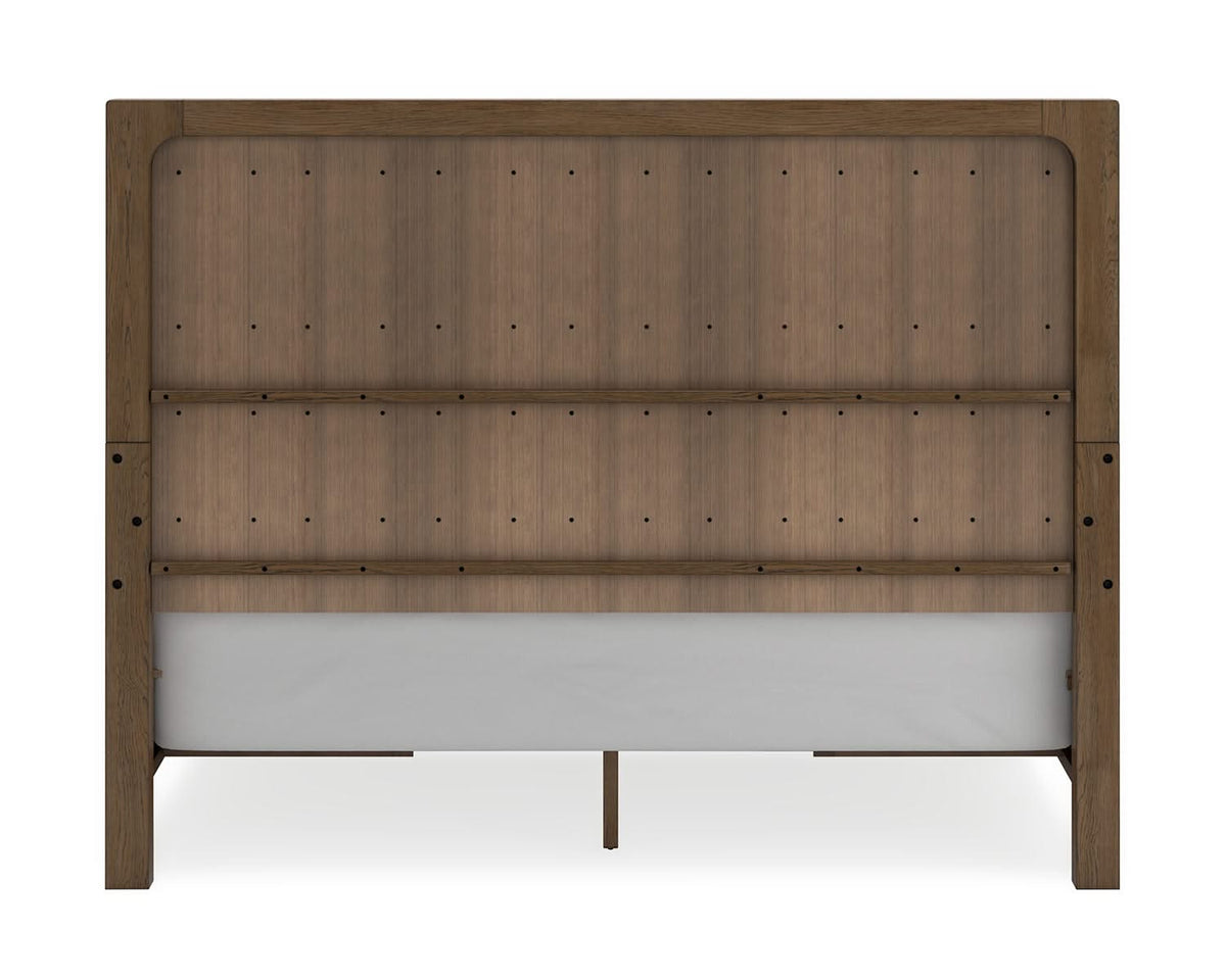 Cama California King con paneles y espacio de almacenamiento Cabalynn