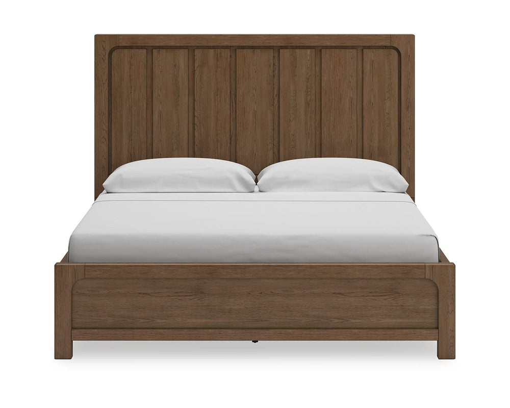 Cama California King con paneles y espacio de almacenamiento Cabalynn