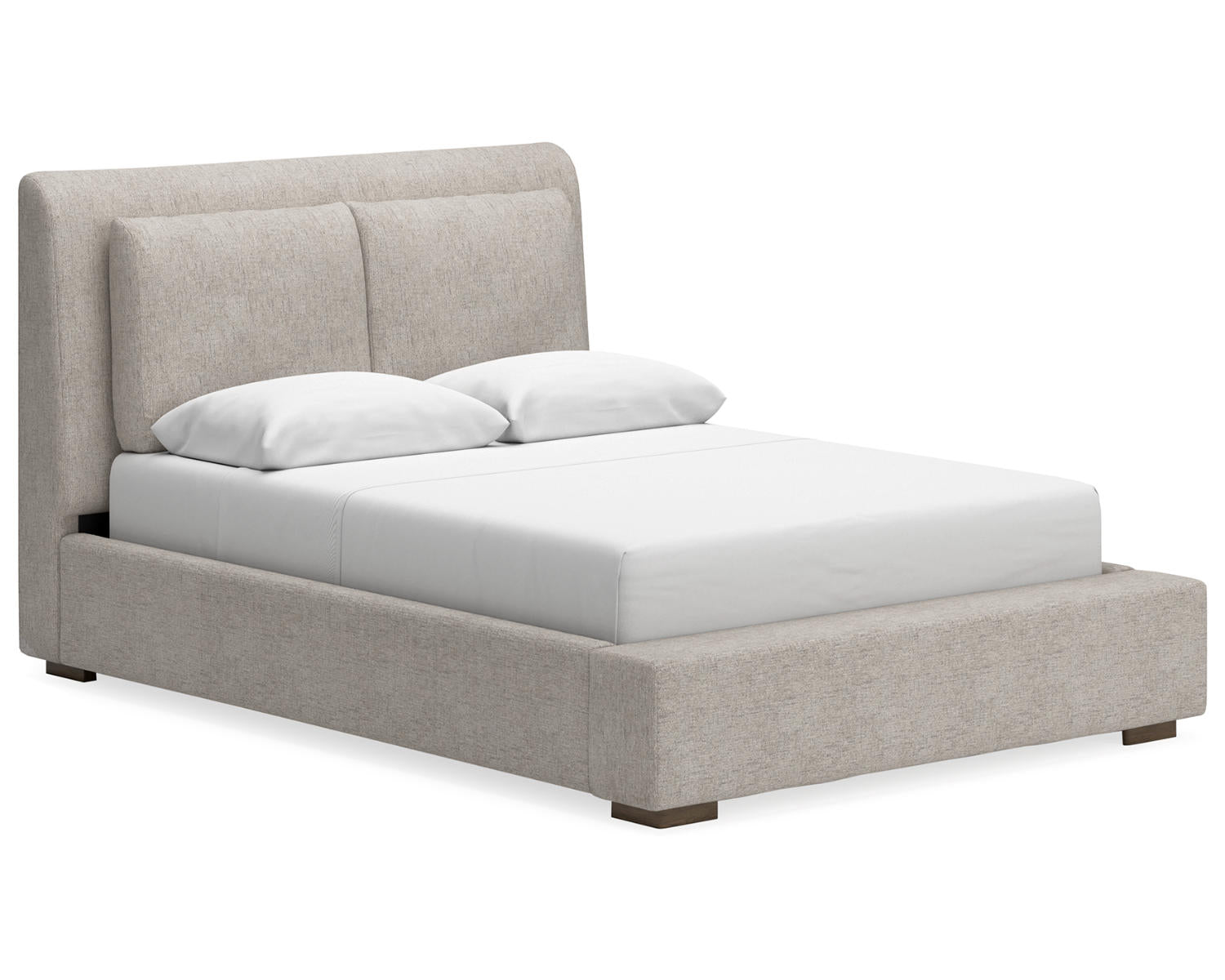 Cabalynn Queen Upholstered Bed, Dresser and Mirror