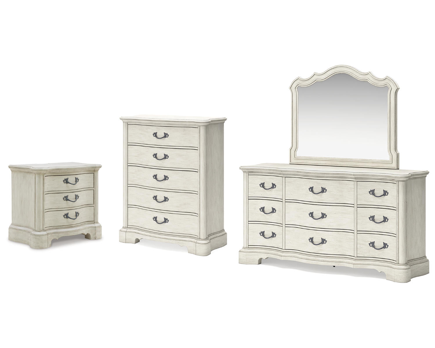 Arlendyne Dresser, Mirror, Chest and Nightstand