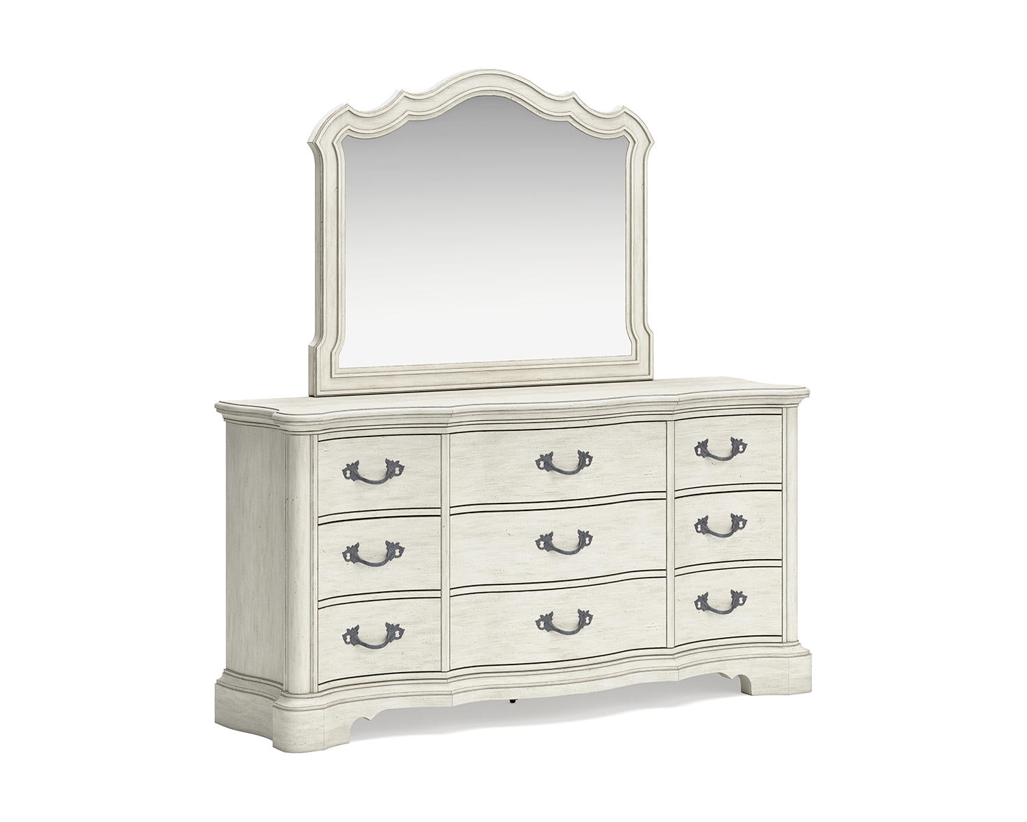 Arlendyne King Panel Bed, Dresser, Mirror, Chest and 2 Nightstands