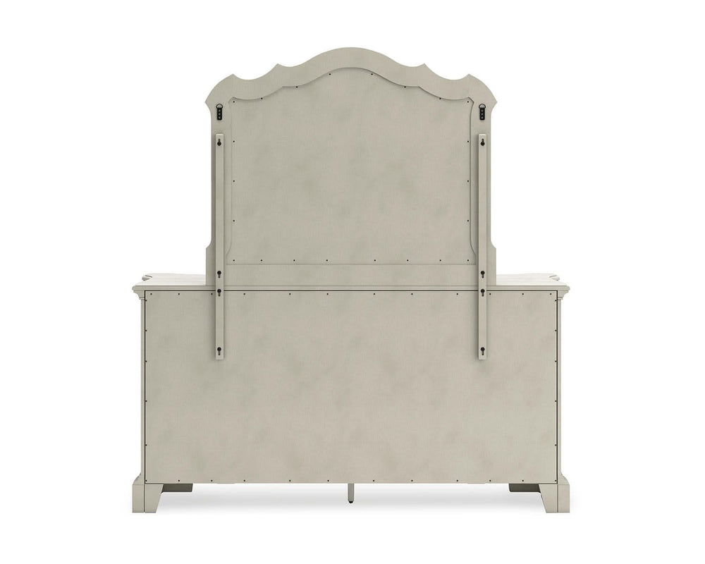 Arlendyne King Upholstered Bed, Dresser and Mirror