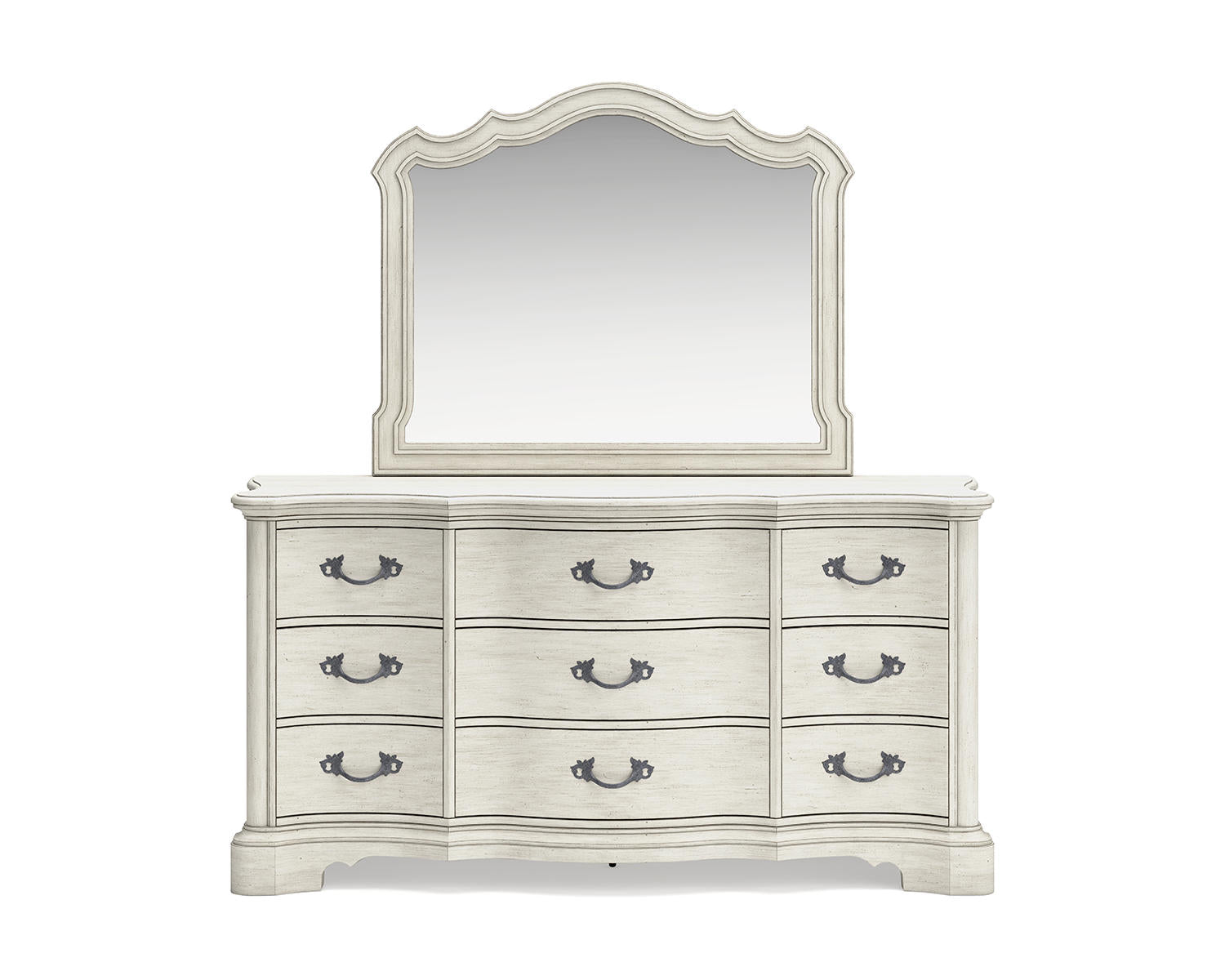 Arlendyne King Panel Bed, Dresser, Mirror, Chest and 2 Nightstands