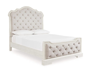 Arlendyne Queen Upholstered Bed, Dresser and Mirror