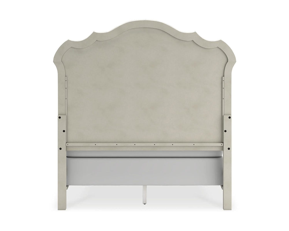 Arlendyne Queen Upholstered Bed, Dresser and Mirror