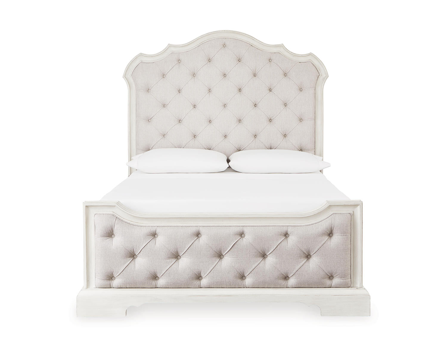 Arlendyne Queen Upholstered Panel Bed and 2 Nightstands