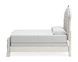 Arlendyne Queen Upholstered Bed, Dresser and Mirror