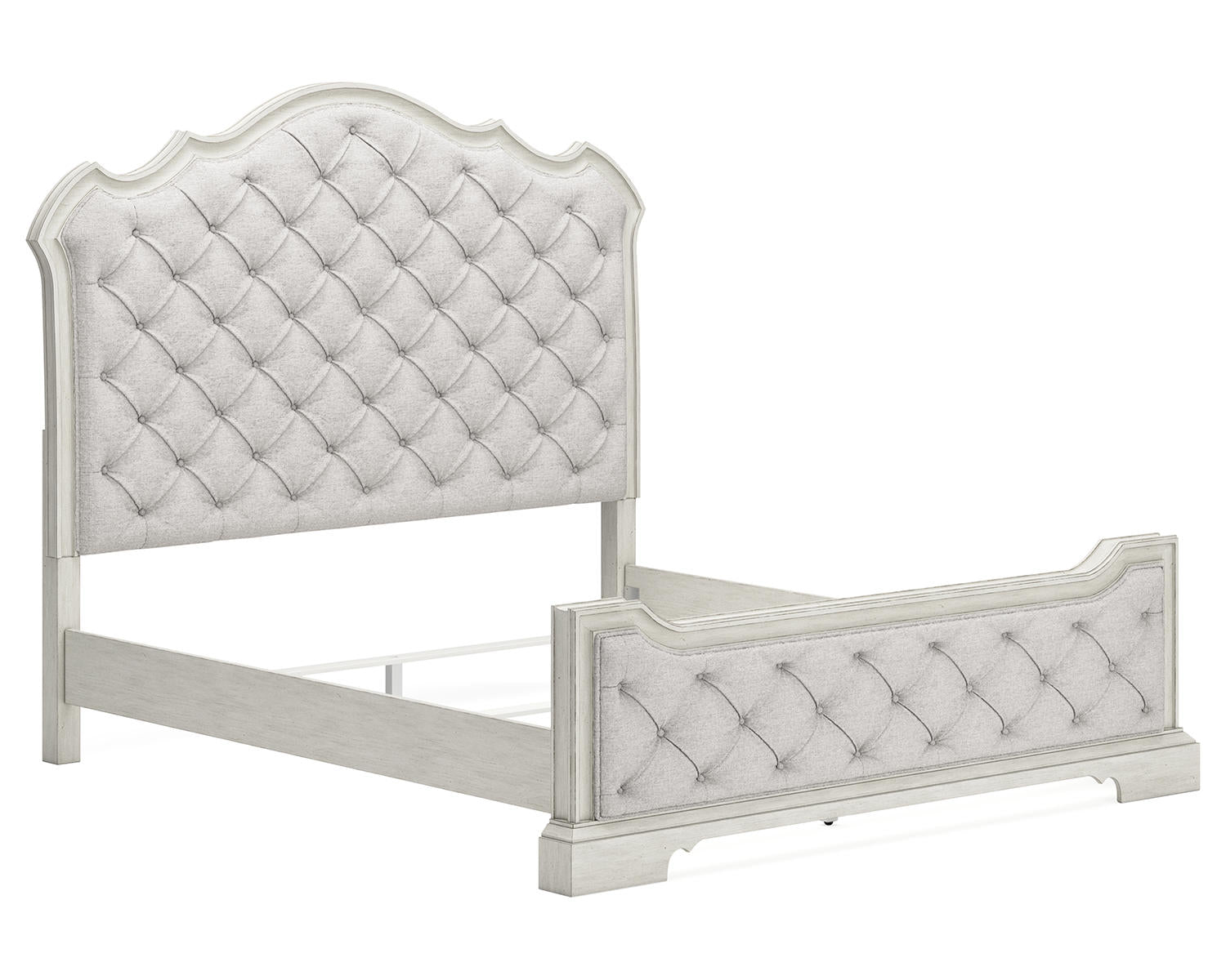 Arlendyne California King Upholstered Bed, Dresser and Mirror