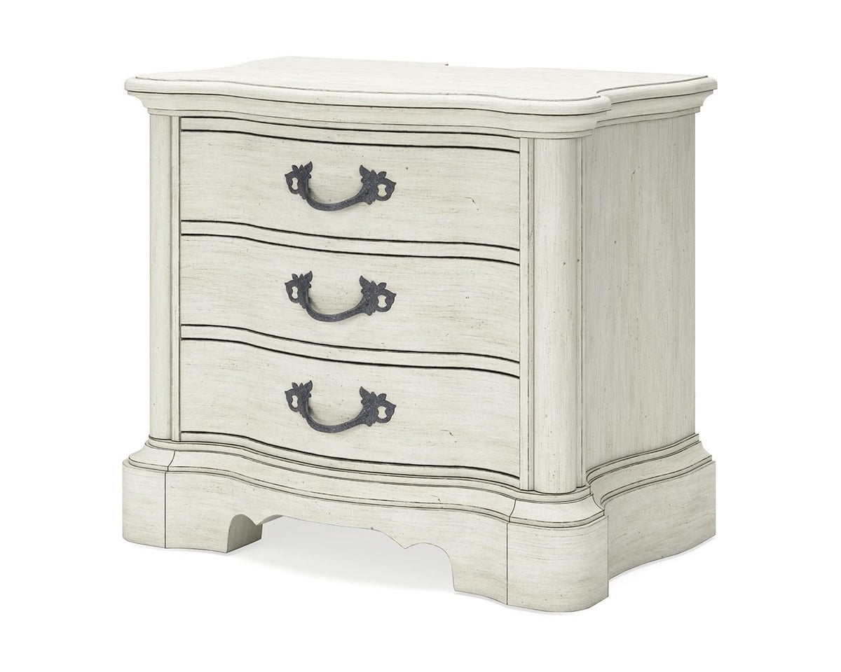 Arlendyne Queen Upholstered Panel Bed and 2 Nightstands