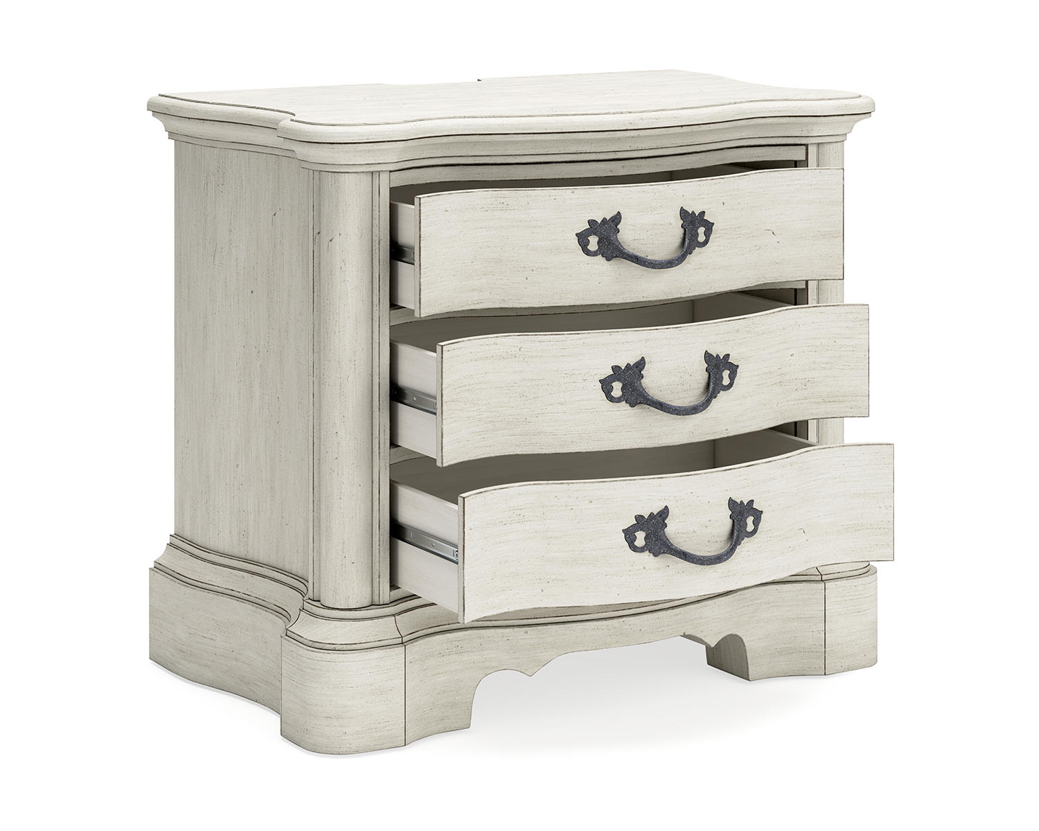 Arlendyne Queen Upholstered Panel Bed and 2 Nightstands