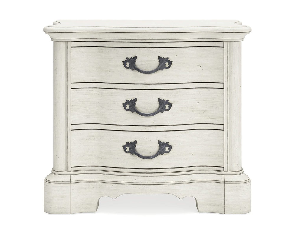 Arlendyne Queen Upholstered Panel Bed and 2 Nightstands