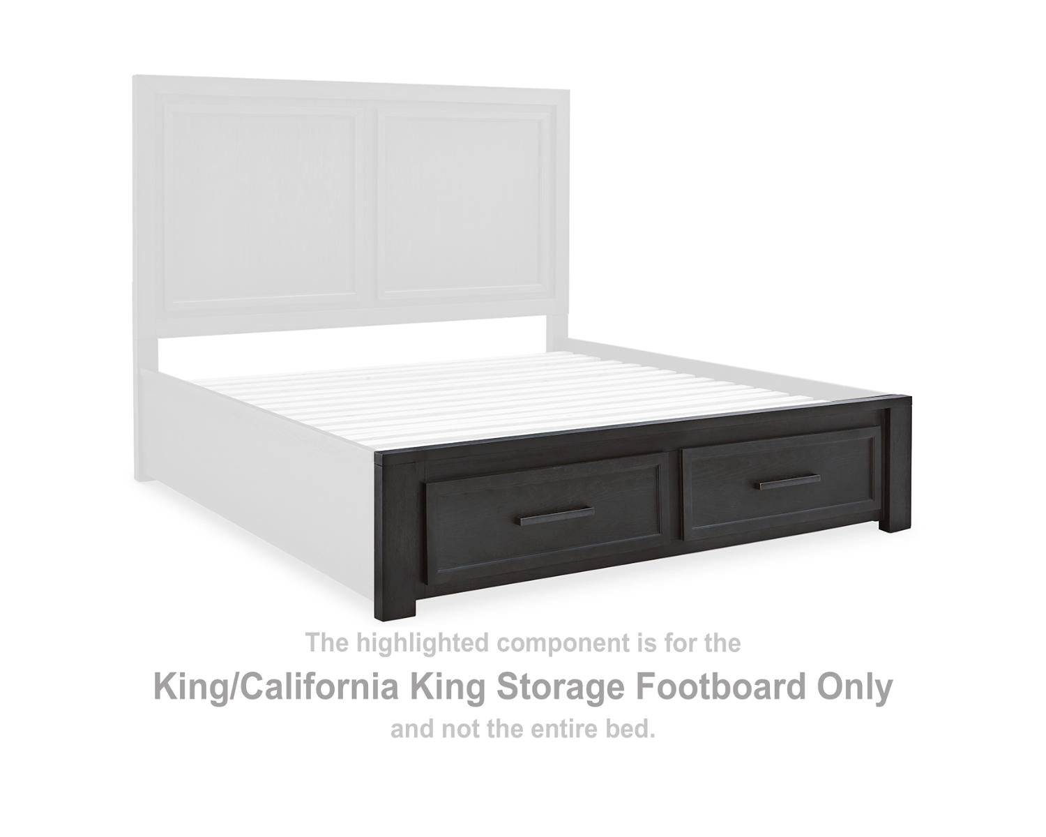 Foyland King/California King Storage Footboard