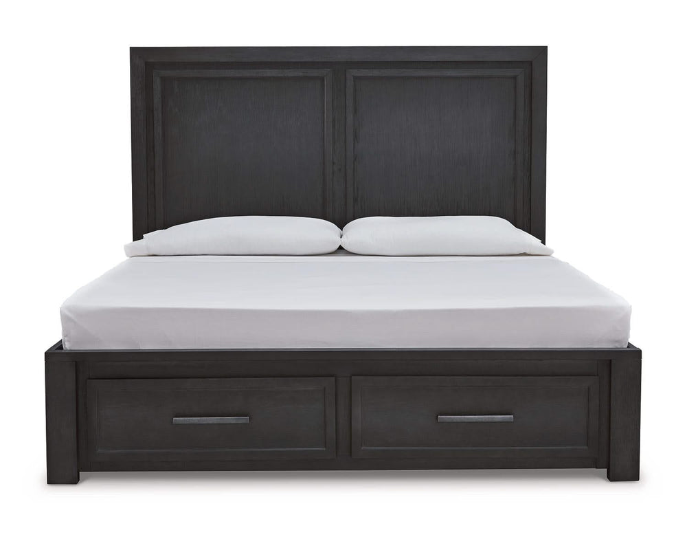 Foyland California King Panel Storage Bed