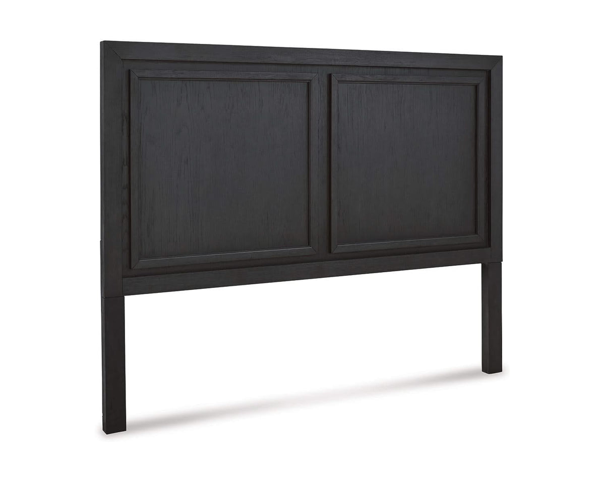 Cama King Foyland con almacenamiento, tocador y espejo