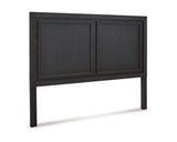 Cama King Foyland con almacenamiento, tocador y espejo