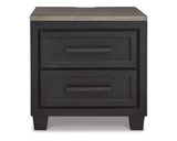 Foyland Cal King Panel Storage Bed, Dresser, Mirror, Chest and Nightstand