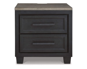 Foyland Cal King Panel Storage Bed, Dresser, Mirror, Chest and Nightstand